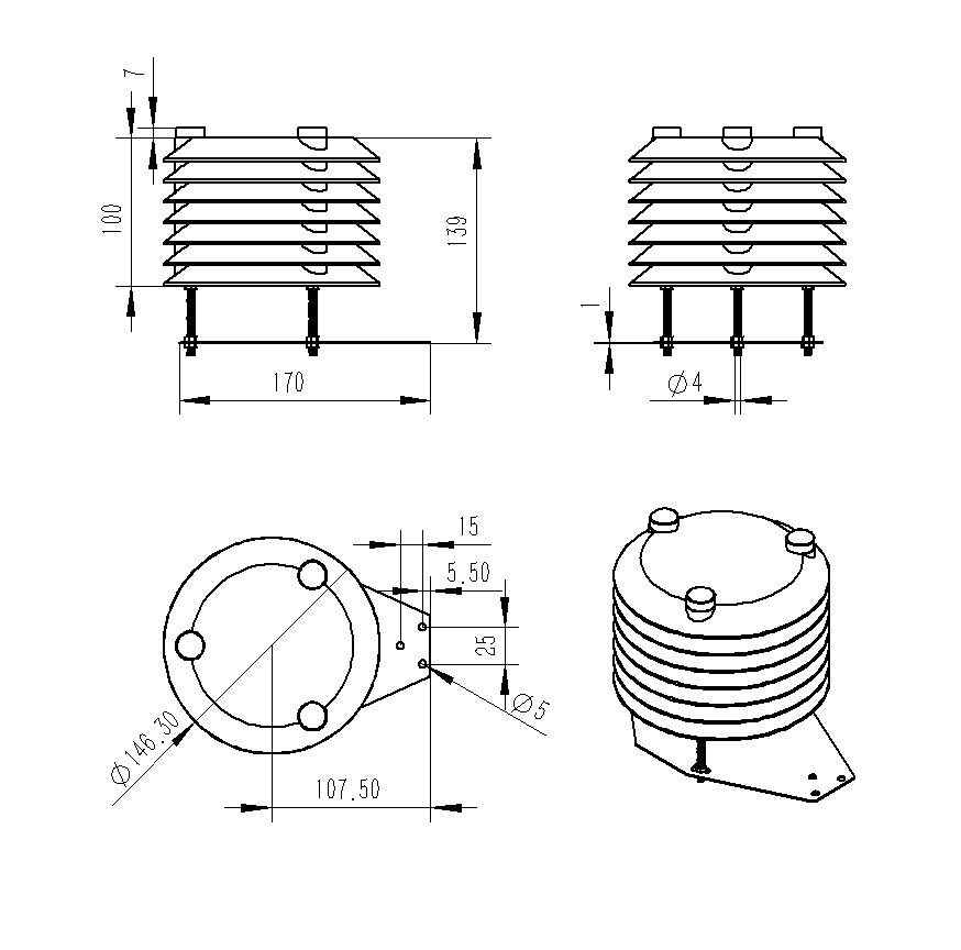 四氣兩塵空氣質(zhì)量傳感器