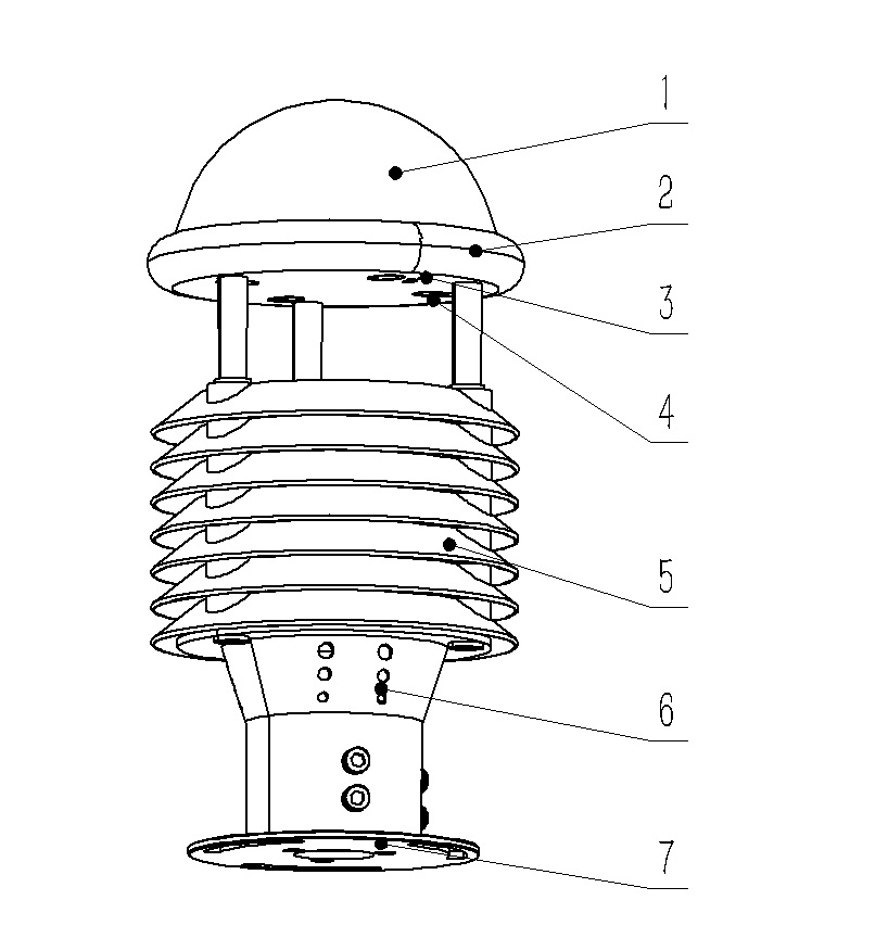 多要素氣象傳感器產(chǎn)品結(jié)構(gòu)圖